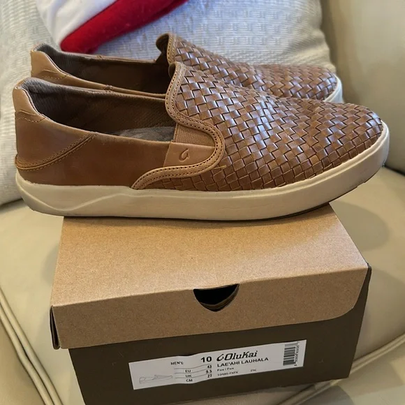 OluKai Lae‘ahi Lauhala - Men’s Woven Leather Shoes - Picture 5 of 10